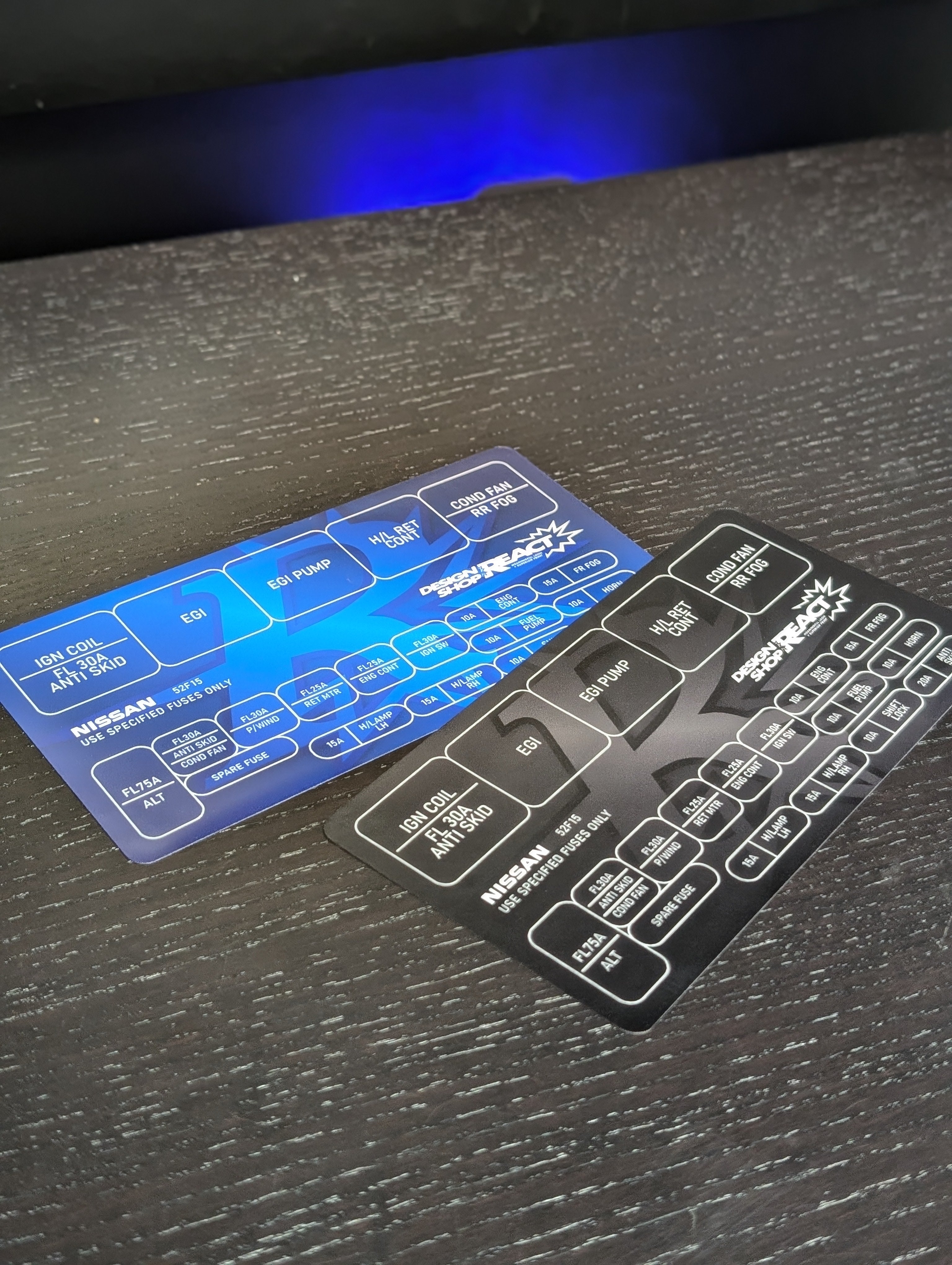 Nissan S13/R32 Engine Bay Fuse Box Sticker – Design Shop React